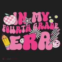 In My Fourth Grade Era Back To School 4th Grade Retro Groovy Women's Sweatshirt thumb 2
