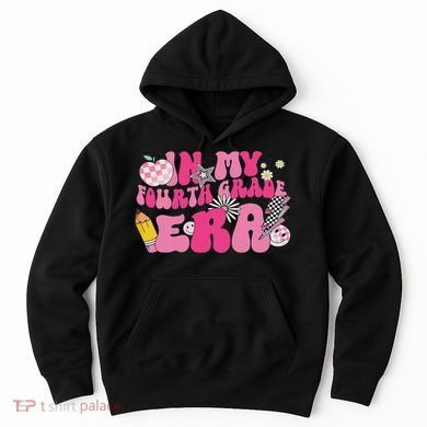 In My Fourth Grade Era Back To School 4th Grade Retro Groovy Hoodie