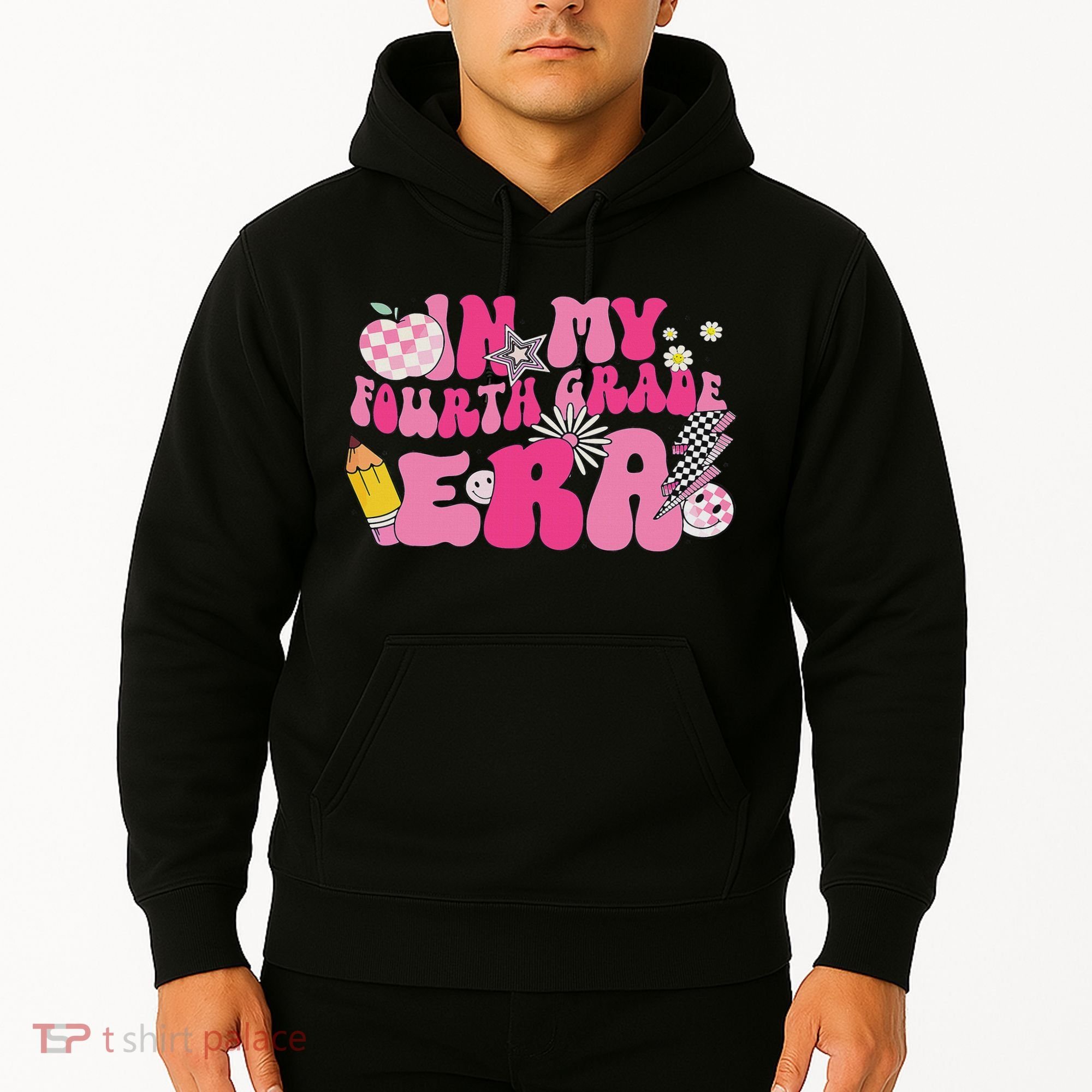 In My Fourth Grade Era Back To School 4th Grade Retro Groovy Hoodie