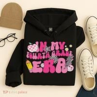 In My Fourth Grade Era Back To School 4th Grade Retro Groovy Hoodie thumb 4