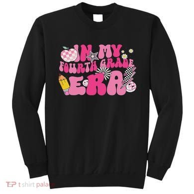 In My Fourth Grade Era Back To School 4th Grade Retro Groovy Sweatshirt