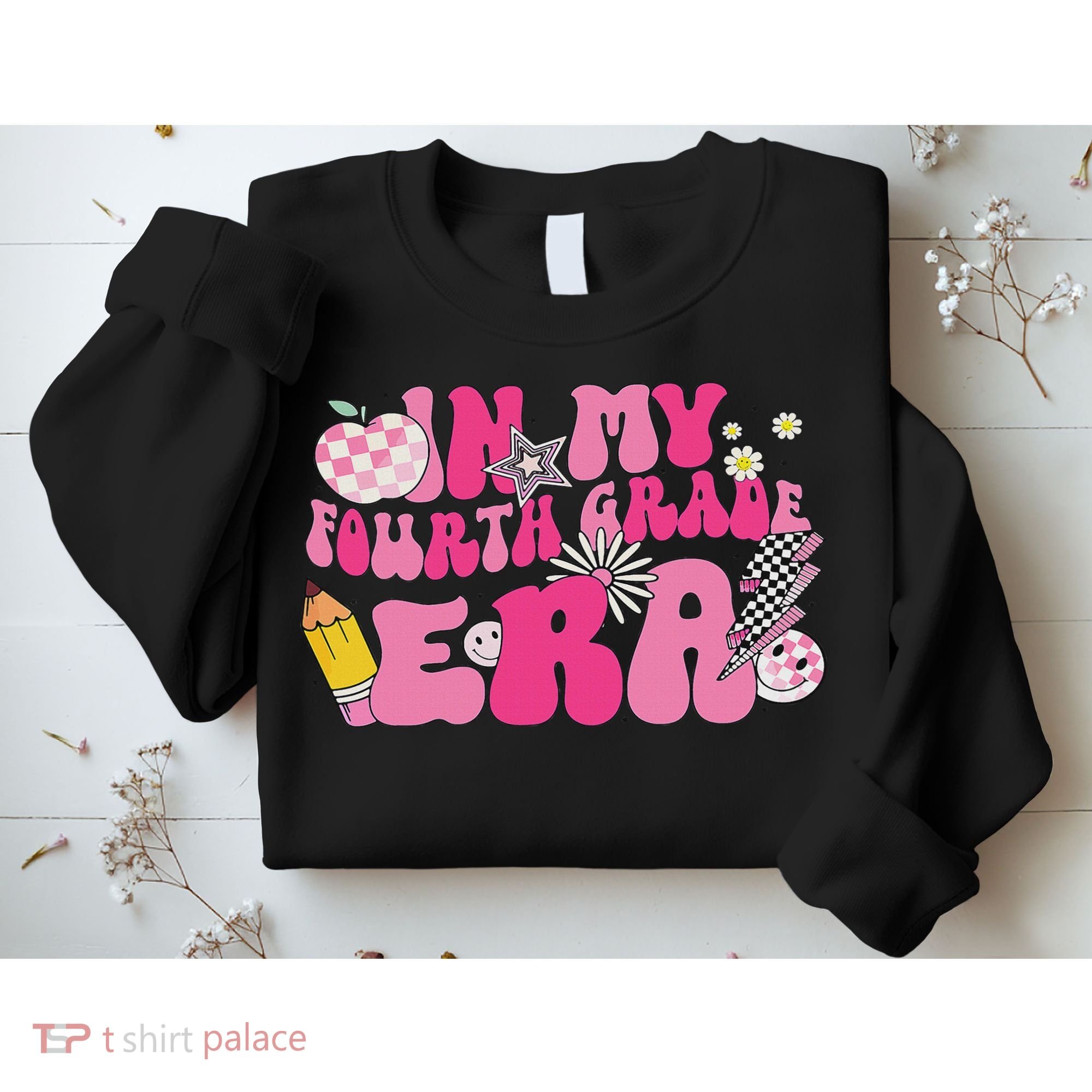 In My Fourth Grade Era Back To School 4th Grade Retro Groovy Sweatshirt