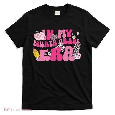 In My Fourth Grade Era Back To School 4th Grade Retro Groovy T-Shirt