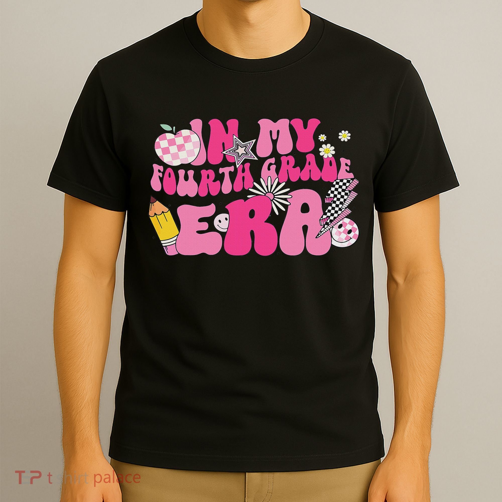 In My Fourth Grade Era Back To School 4th Grade Retro Groovy T-Shirt