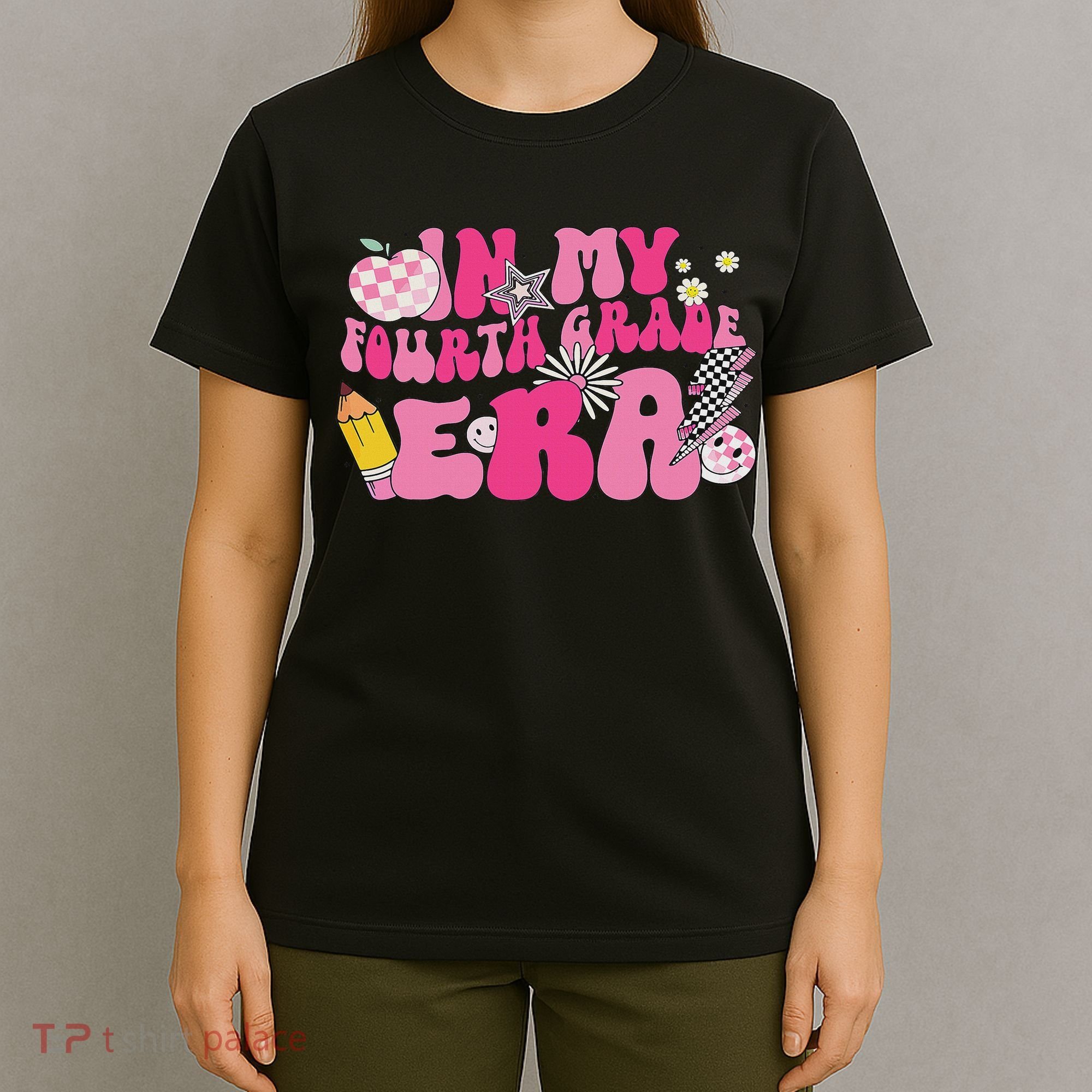 In My Fourth Grade Era Back To School 4th Grade Retro Groovy T-Shirt