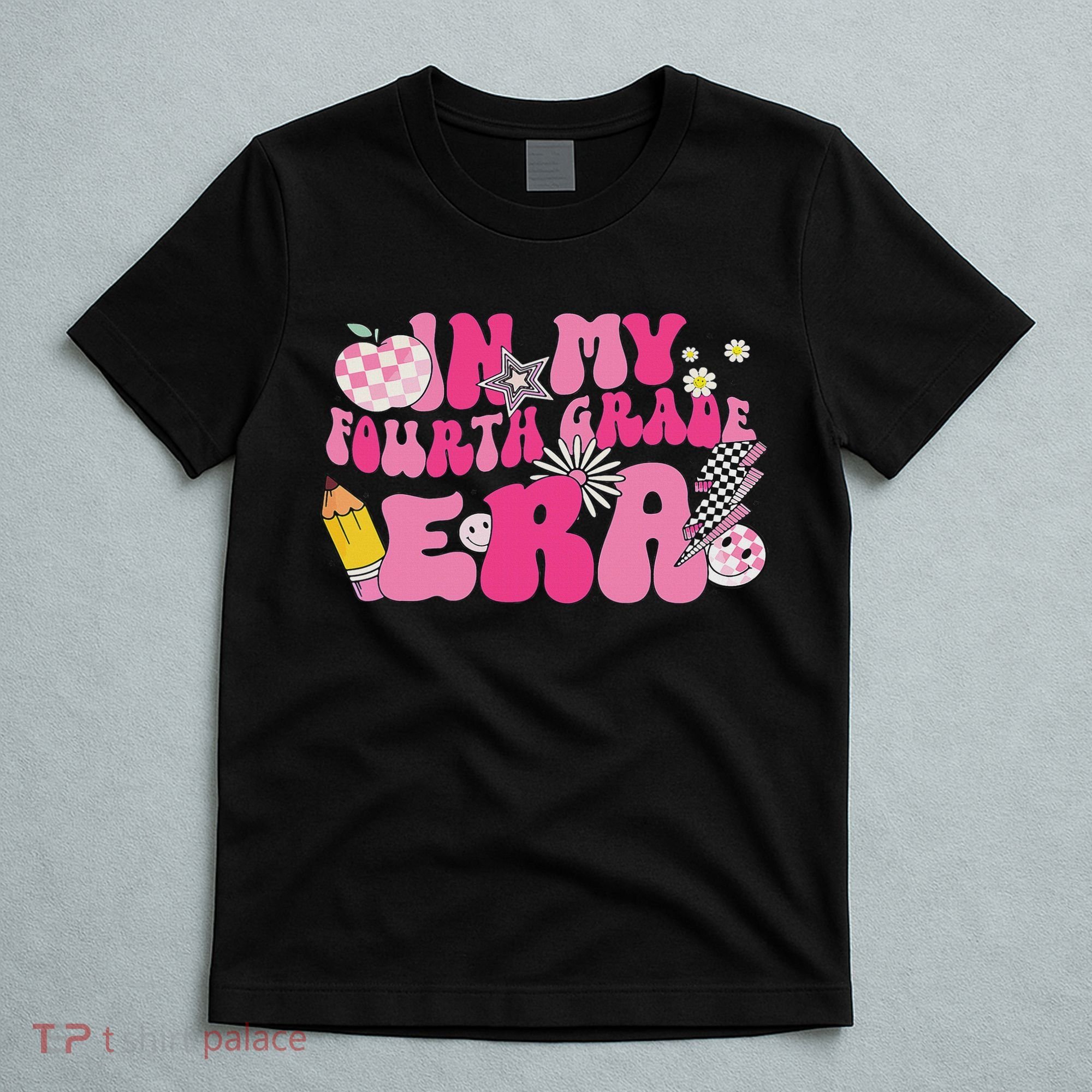 In My Fourth Grade Era Back To School 4th Grade Retro Groovy T-Shirt