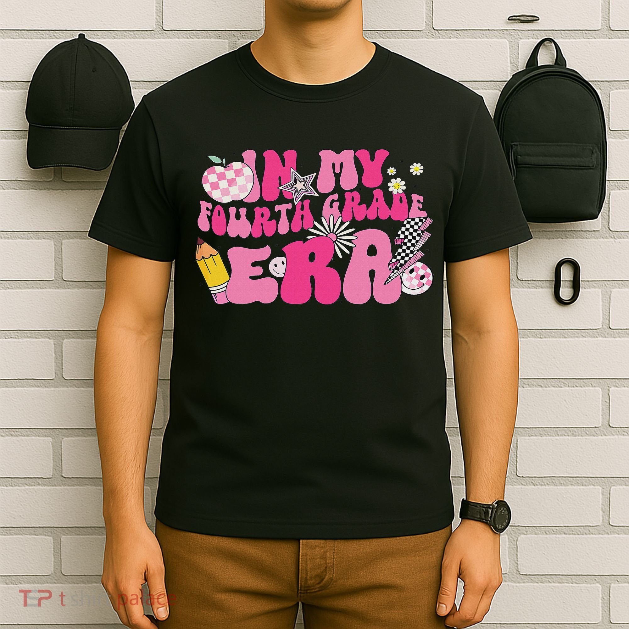 In My Fourth Grade Era Back To School 4th Grade Retro Groovy T-Shirt