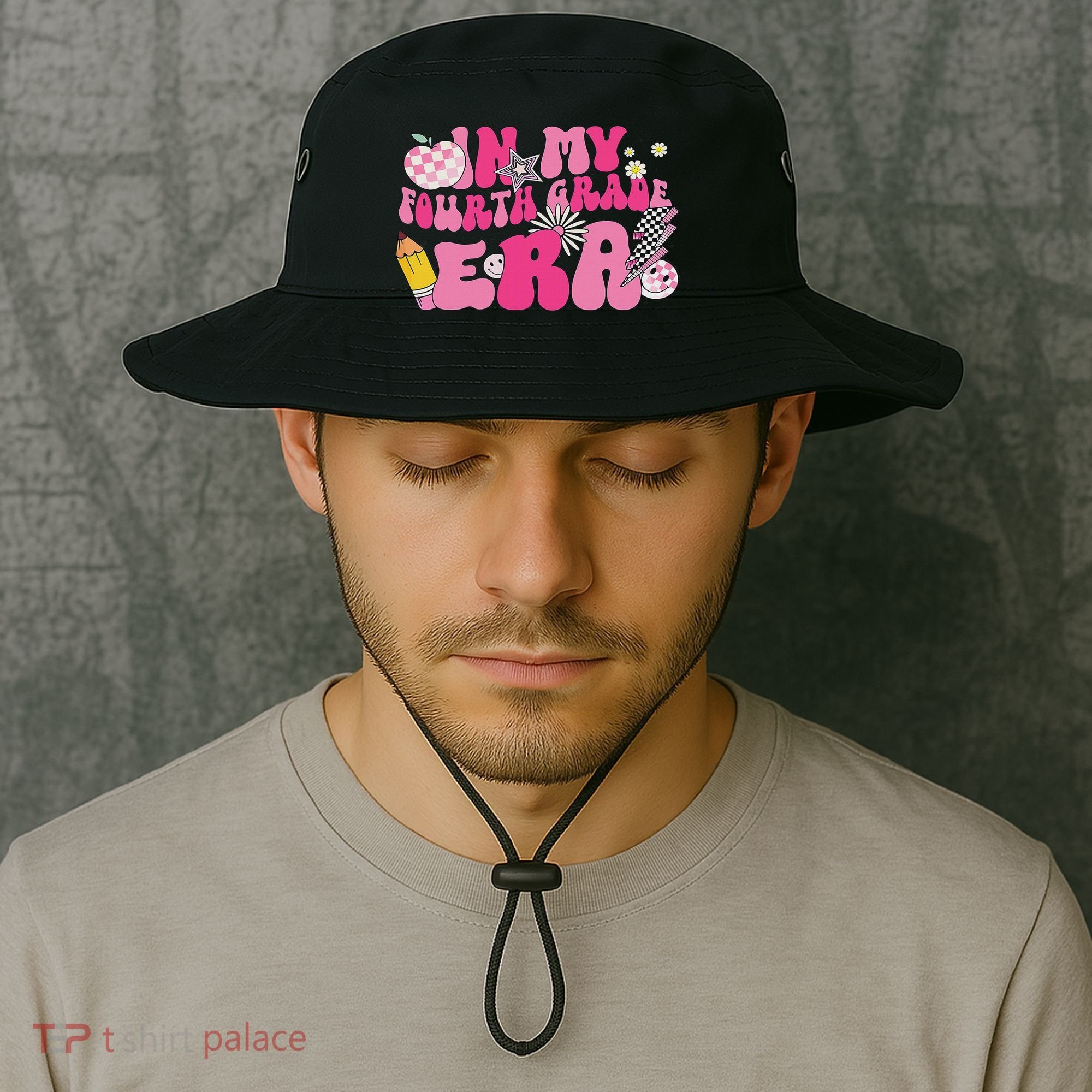 In My Fourth Grade Era Back To School 4th Grade Retro Groovy Bucket Hat
