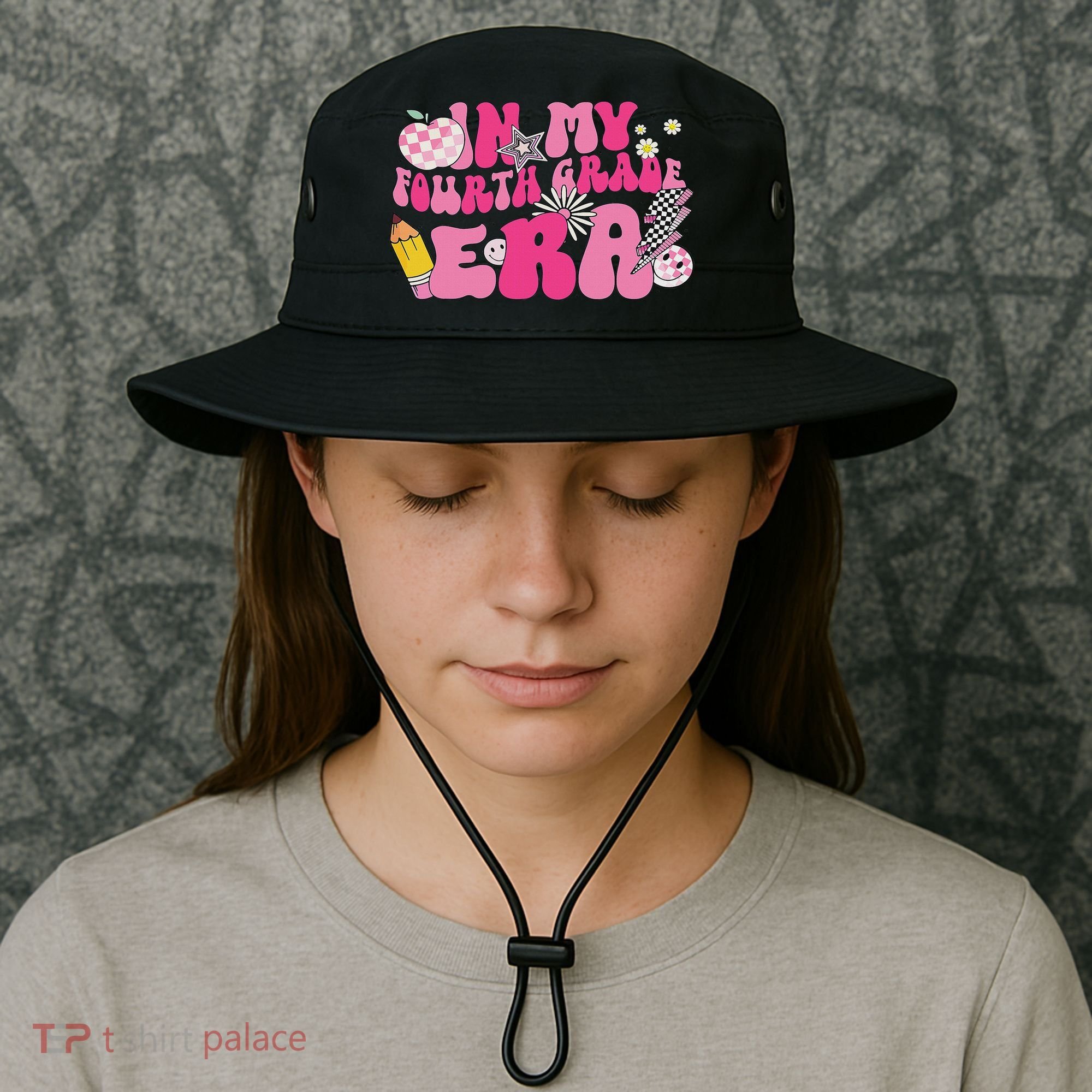In My Fourth Grade Era Back To School 4th Grade Retro Groovy Bucket Hat