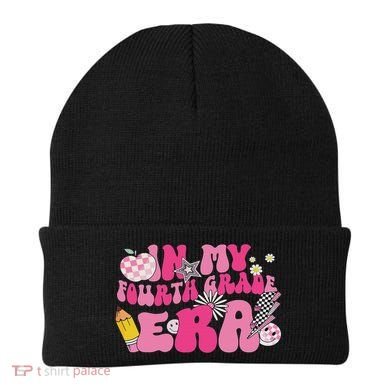In My Fourth Grade Era Back To School 4th Grade Retro Groovy Beanie