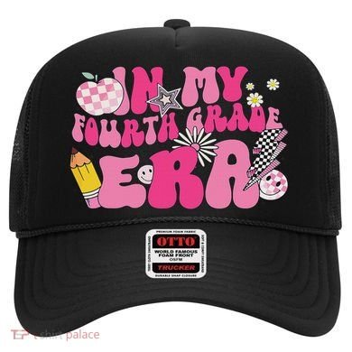 In My Fourth Grade Era Back To School 4th Grade Retro Groovy Hat