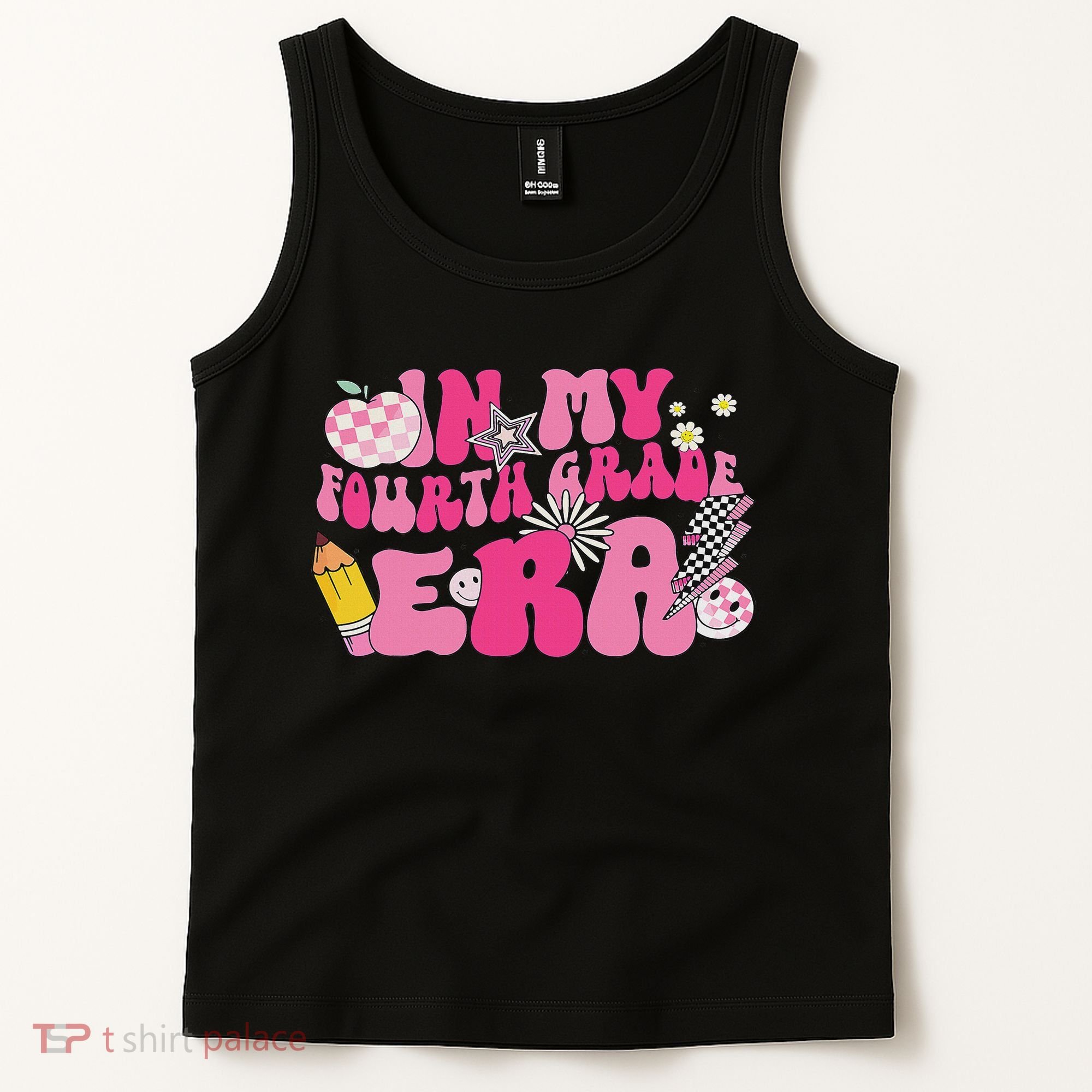 In My Fourth Grade Era Back To School 4th Grade Retro Groovy Tank Top