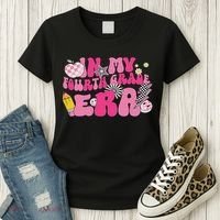 In My Fourth Grade Era Back To School 4th Grade Retro Groovy Women's T-Shirt thumb 3