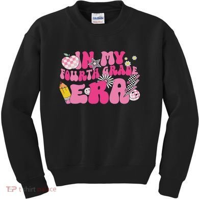 In My Fourth Grade Era Back To School 4th Grade Retro Groovy Kids Sweatshirt