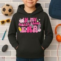 In My Fourth Grade Era Back To School 4th Grade Retro Groovy Kids Hoodie thumb 2