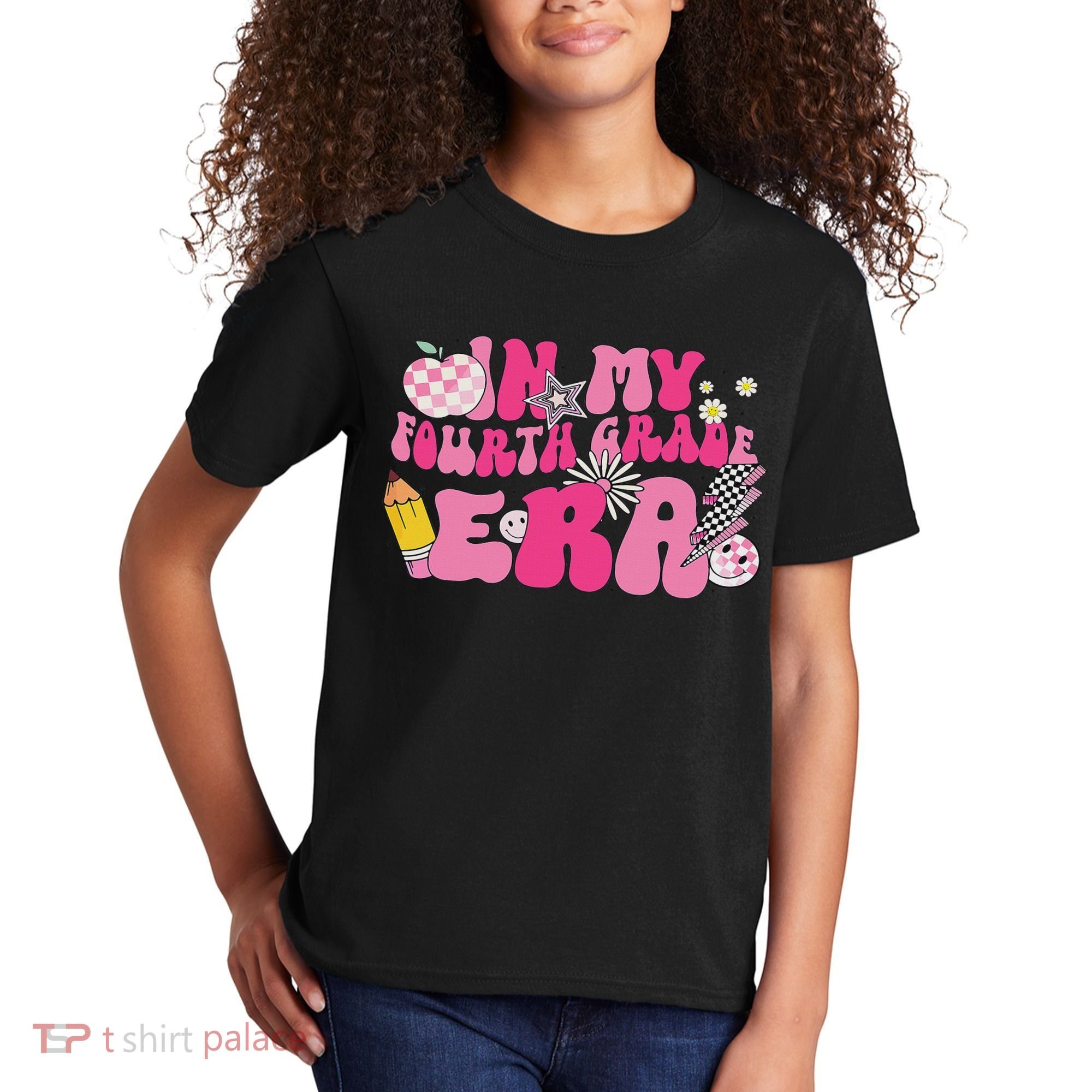 In My Fourth Grade Era Back To School 4th Grade Retro Groovy Kids T-Shirt