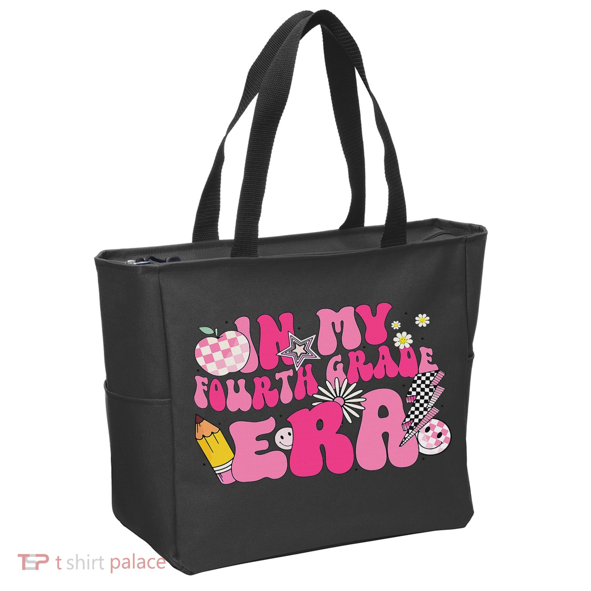 In My Fourth Grade Era Back To School 4th Grade Retro Groovy Tote Bag