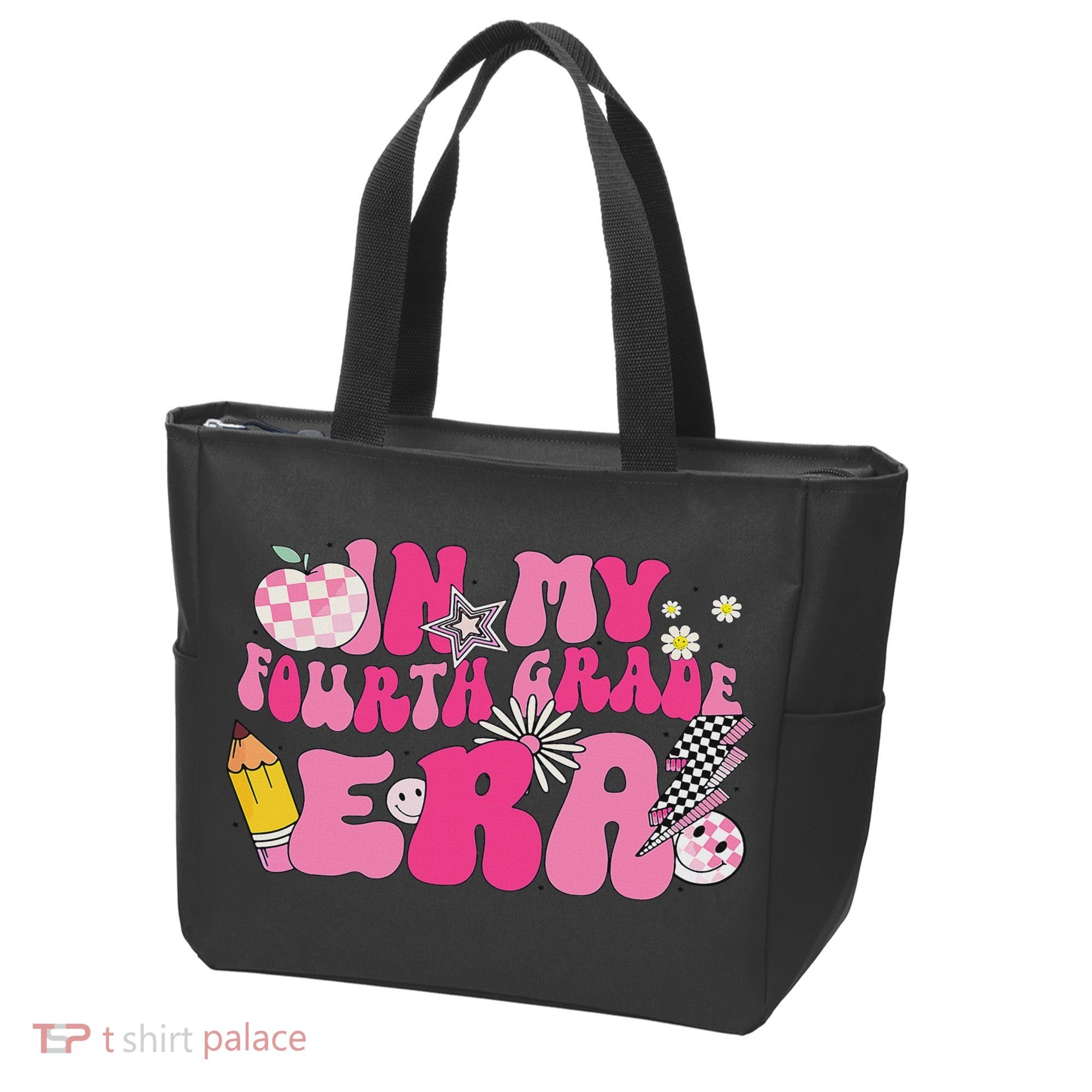 In My Fourth Grade Era Back To School 4th Grade Retro Groovy Tote Bag