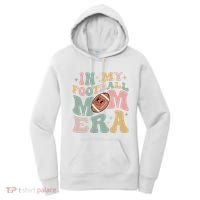 In My Football Mom Era Retro Groovy Football Mom Women's Hoodie thumb 0