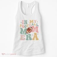 In My Football Mom Era Retro Groovy Football Mom Women's Tank Top thumb 0