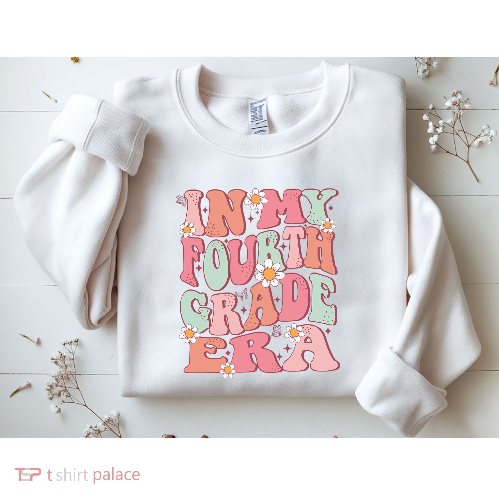In My Fourth Grade Era Girl Back To School 4th Grade Era Sweatshirt