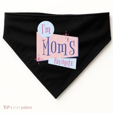 I'm Mom's Favorite Retro USA-Made Doggie Bandana