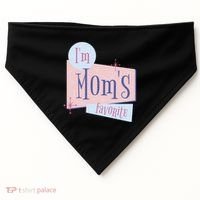 I'm Mom's Favorite Retro USA-Made Doggie Bandana thumb 0