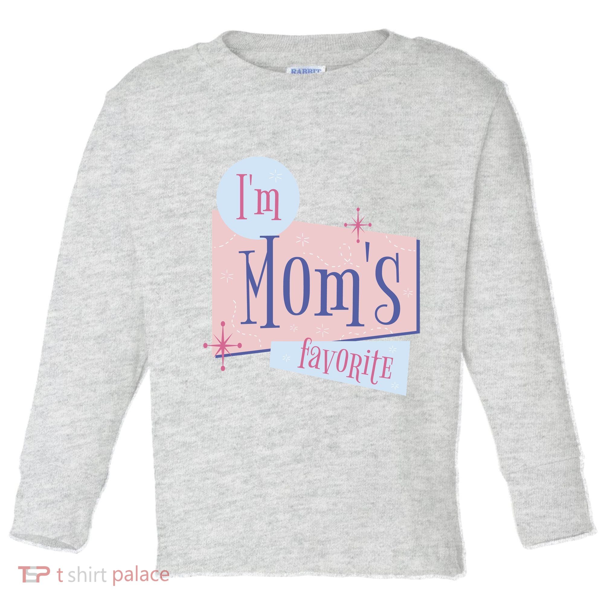 I'm Mom's Favorite Retro Toddler Long Sleeve Shirt