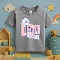 I'm Mom's Favorite Retro Toddler T-Shirt thumb 3