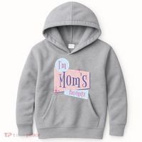 I'm Mom's Favorite Retro Kids Hoodie thumb 0