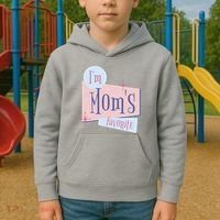 I'm Mom's Favorite Retro Kids Hoodie thumb 2