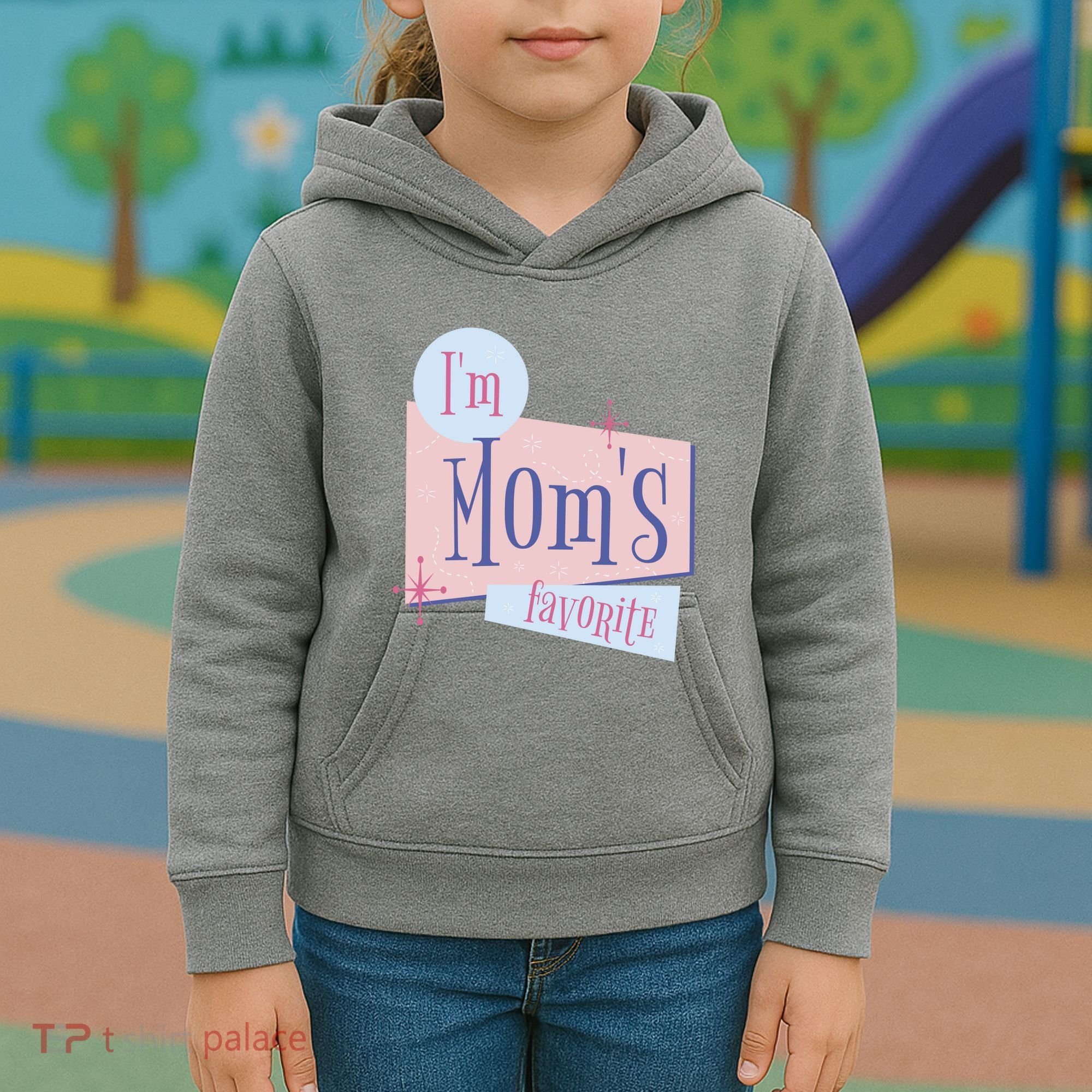 I'm Mom's Favorite Retro Kids Hoodie