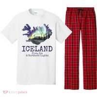 Iceland Map Fire Ice Northern Light Icelandic Souvenir Pajama Set thumb 0