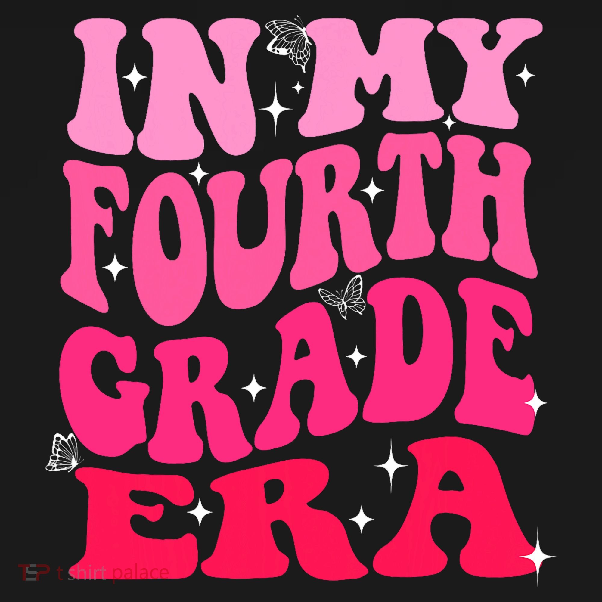 In My Fourth Grade Era Girl Back To School 4th Grade T-Shirt