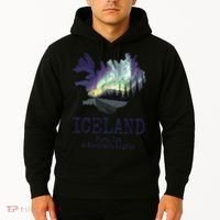 Iceland Map Fire Ice Northern Light Icelandic Souvenir Hoodie thumb 2