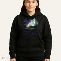 Iceland Map Fire Ice Northern Light Icelandic Souvenir Hoodie thumb 5
