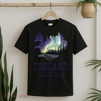 Iceland Map Fire Ice Northern Light Icelandic Souvenir T-Shirt thumb 2