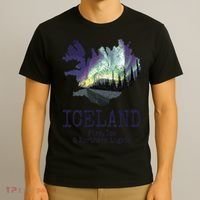 Iceland Map Fire Ice Northern Light Icelandic Souvenir T-Shirt thumb 3