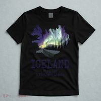 Iceland Map Fire Ice Northern Light Icelandic Souvenir T-Shirt thumb 5
