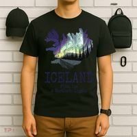 Iceland Map Fire Ice Northern Light Icelandic Souvenir T-Shirt thumb 6