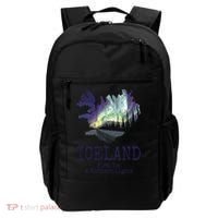 Iceland Map Fire Ice Northern Light Icelandic Souvenir Backpack thumb 0