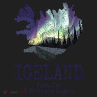 Iceland Map Fire Ice Northern Light Icelandic Souvenir Beanie thumb 2