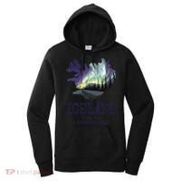 Iceland Map Fire Ice Northern Light Icelandic Souvenir Women's Hoodie thumb 0