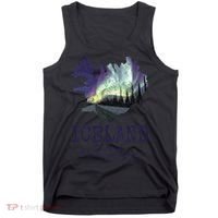 Iceland Map Fire Ice Northern Light Icelandic Souvenir Tank Top thumb 0