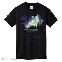Iceland Map Fire Ice Northern Light Icelandic Souvenir Kids T-Shirt thumb 0