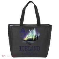 Iceland Map Fire Ice Northern Light Icelandic Souvenir Tote Bag thumb 0