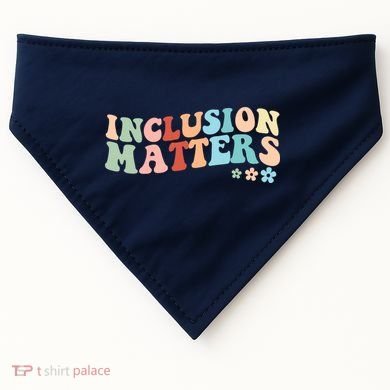 Inclusion Matters Floral Love Acceptance USA-Made Doggie Bandana
