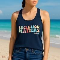 Inclusion Matters Floral Love Acceptance Women's Tank Top thumb 2