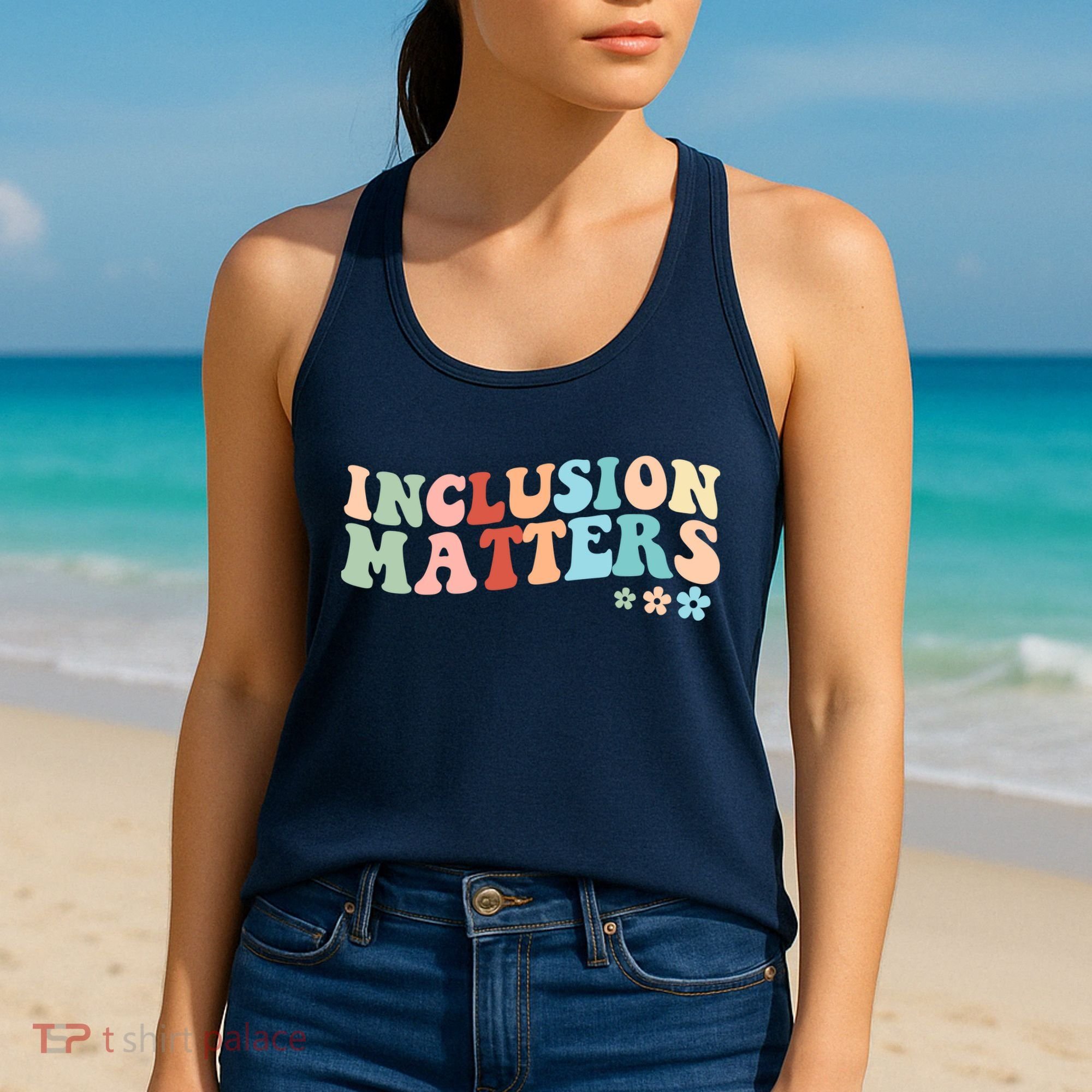 Inclusion Matters Floral Love Acceptance Women's Tank Top
