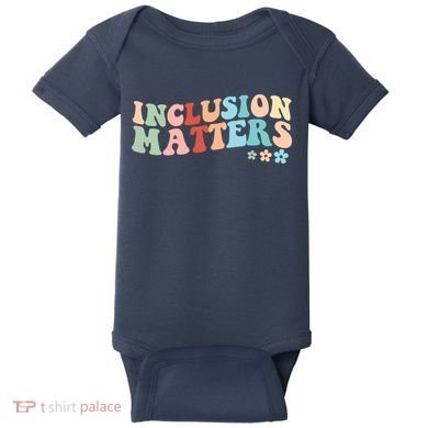 Inclusion Matters Floral Love Acceptance Baby Bodysuit